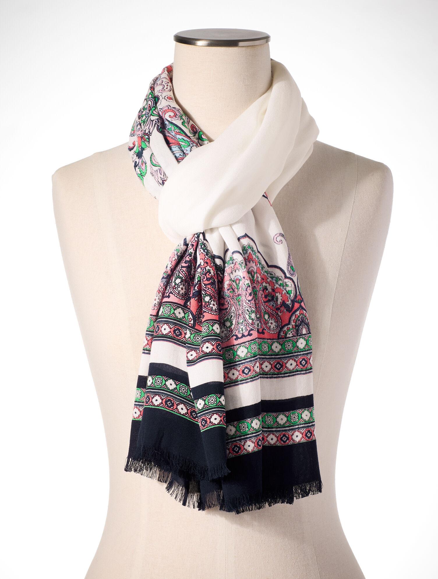 Jubilant Paisley Oblong Scarf