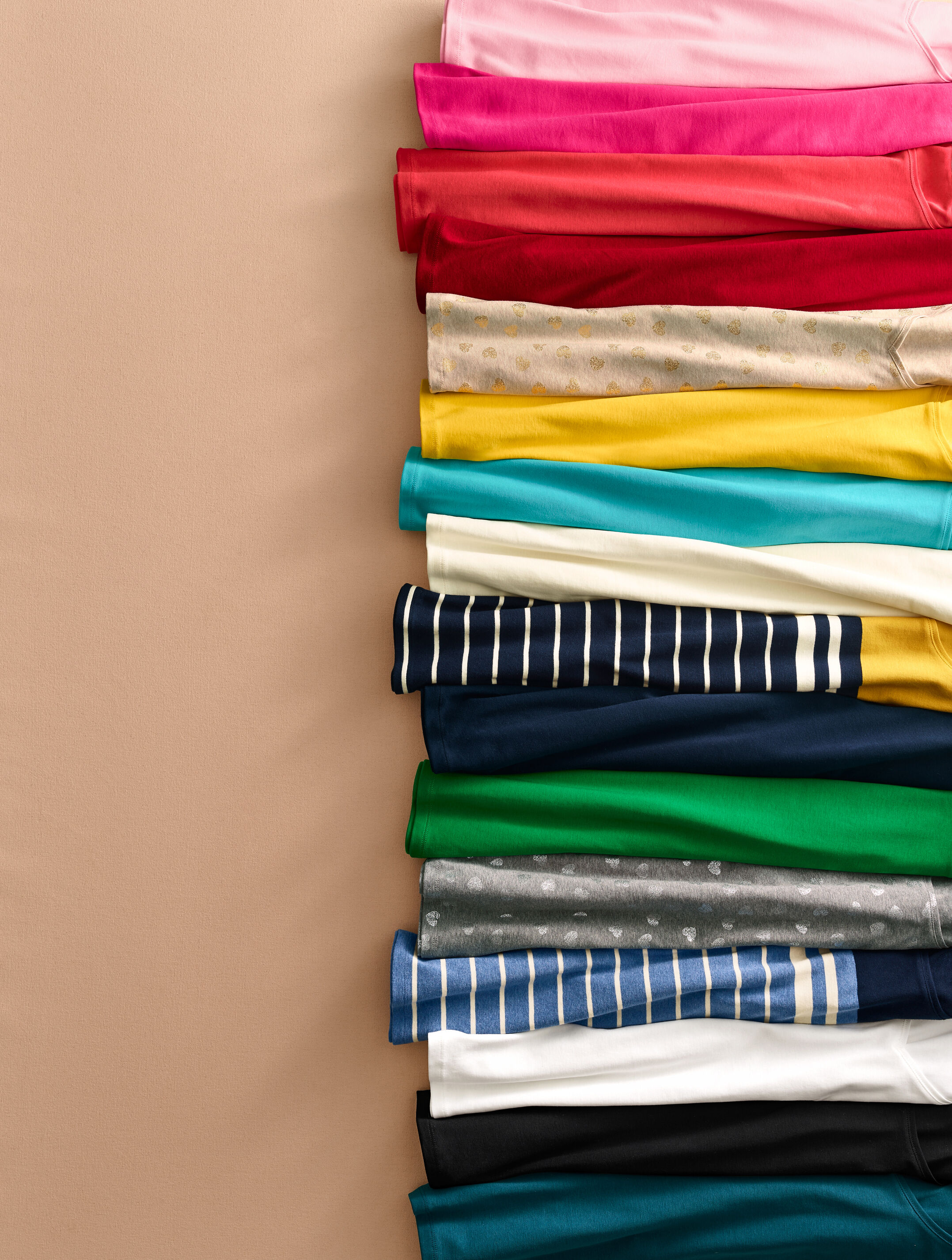 Pima Cotton Long-Sleeve Scoopneck
