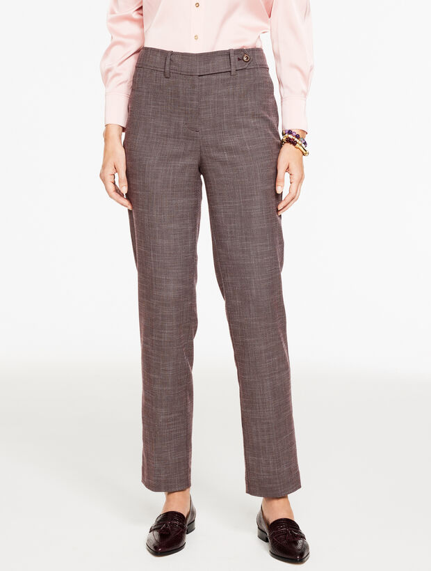 Classic Straight-Leg Twill Trousers