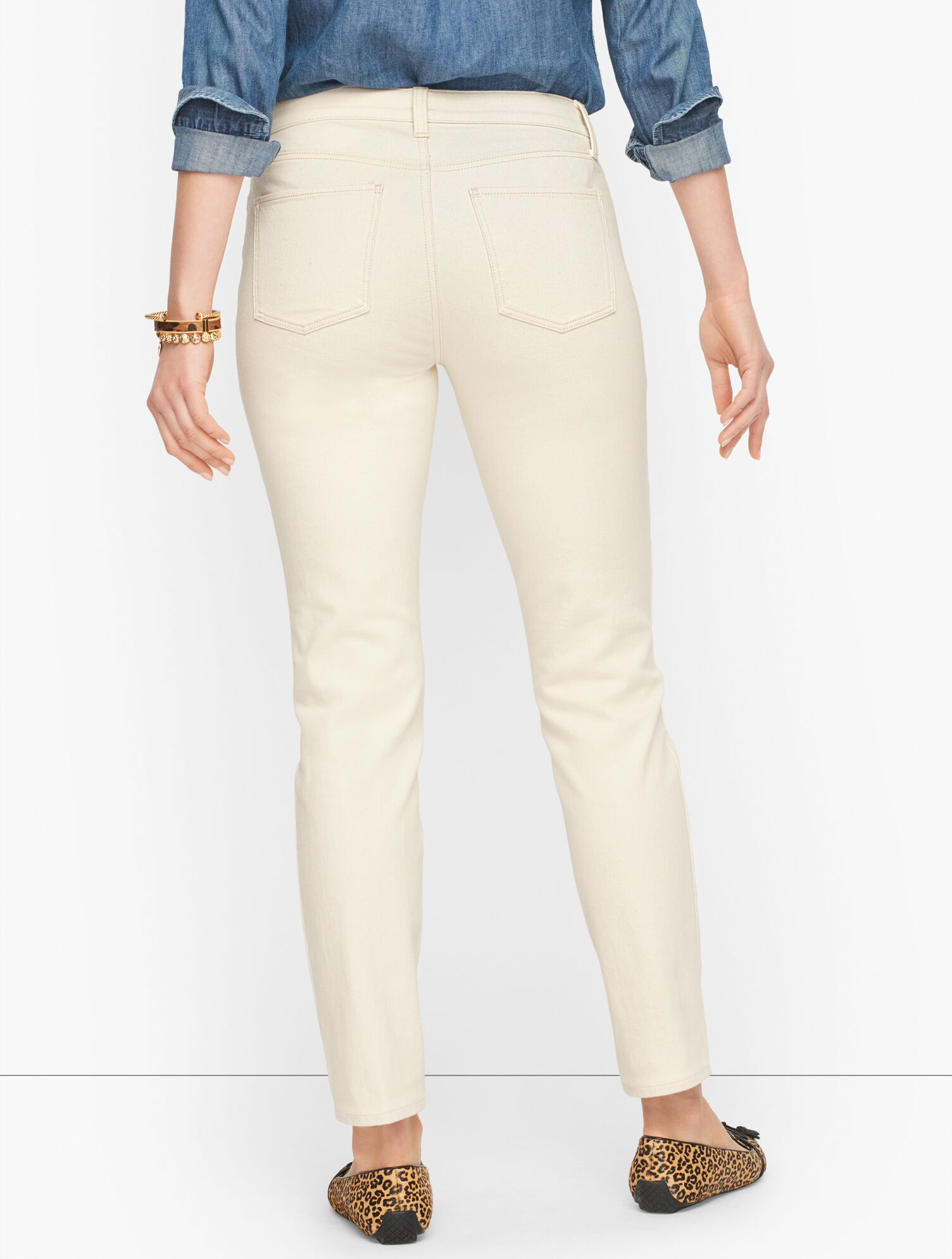 Slim Ankle Jeans - Natural