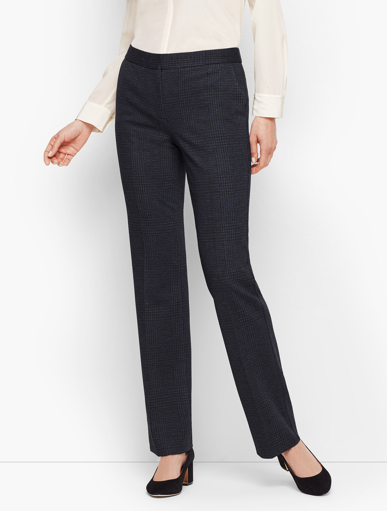 Luxe Knit Plaid Barely Boot Pants