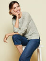 Textured Linen Blend Sweater - Marled