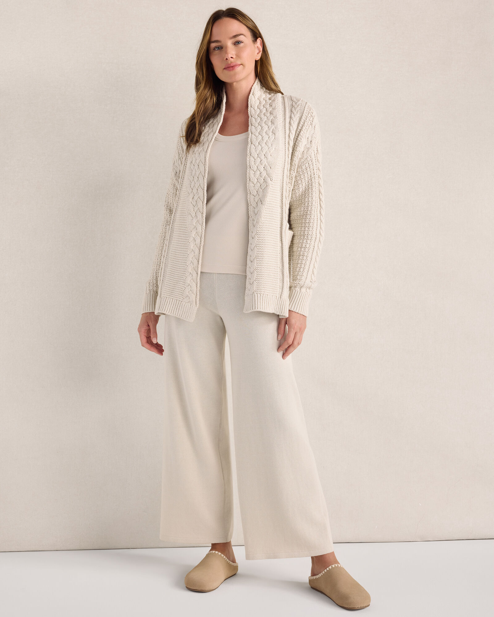 Organic Cotton Wide Leg Pants