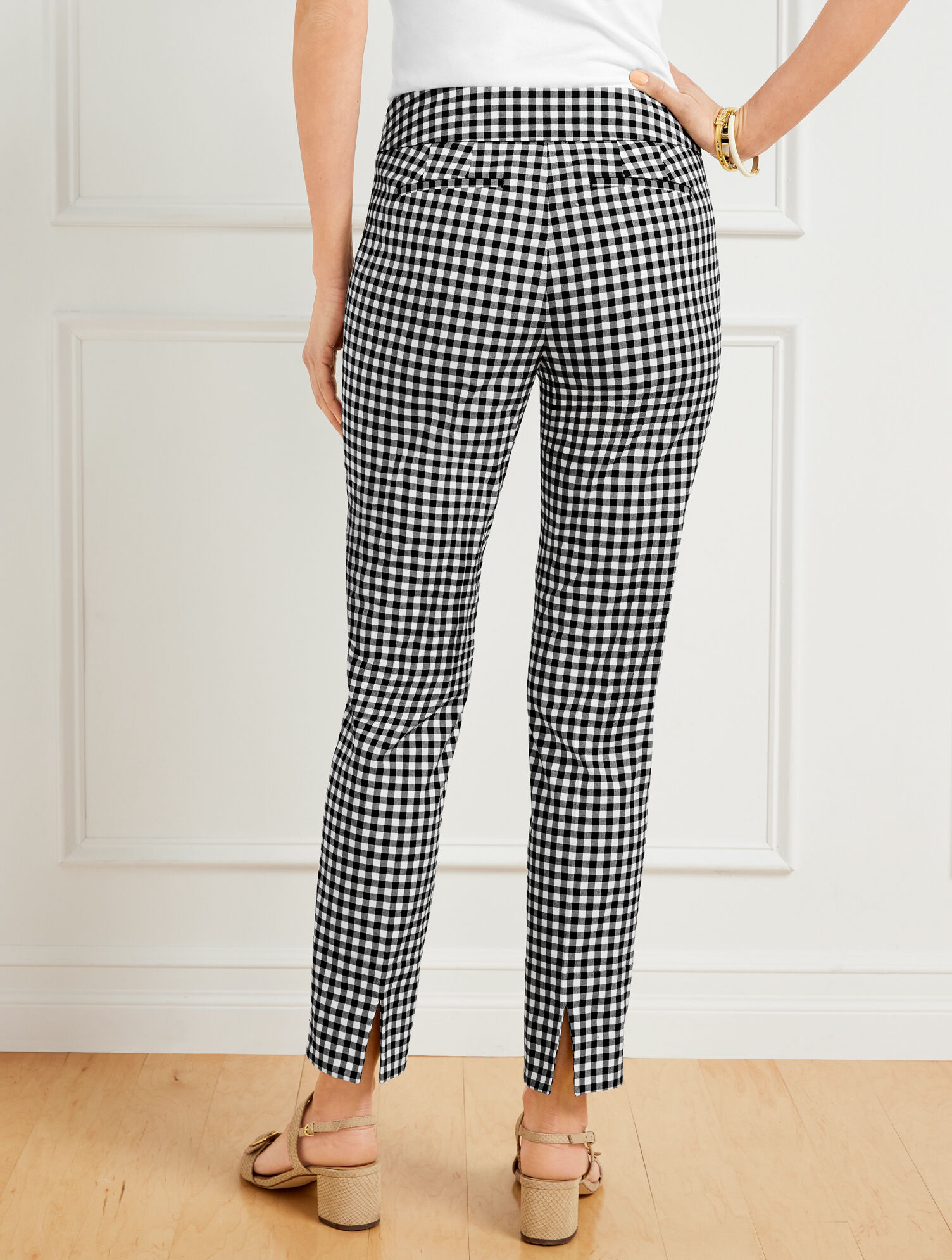 Talbots Chatham Ankle Pants - Sunrise Gingham