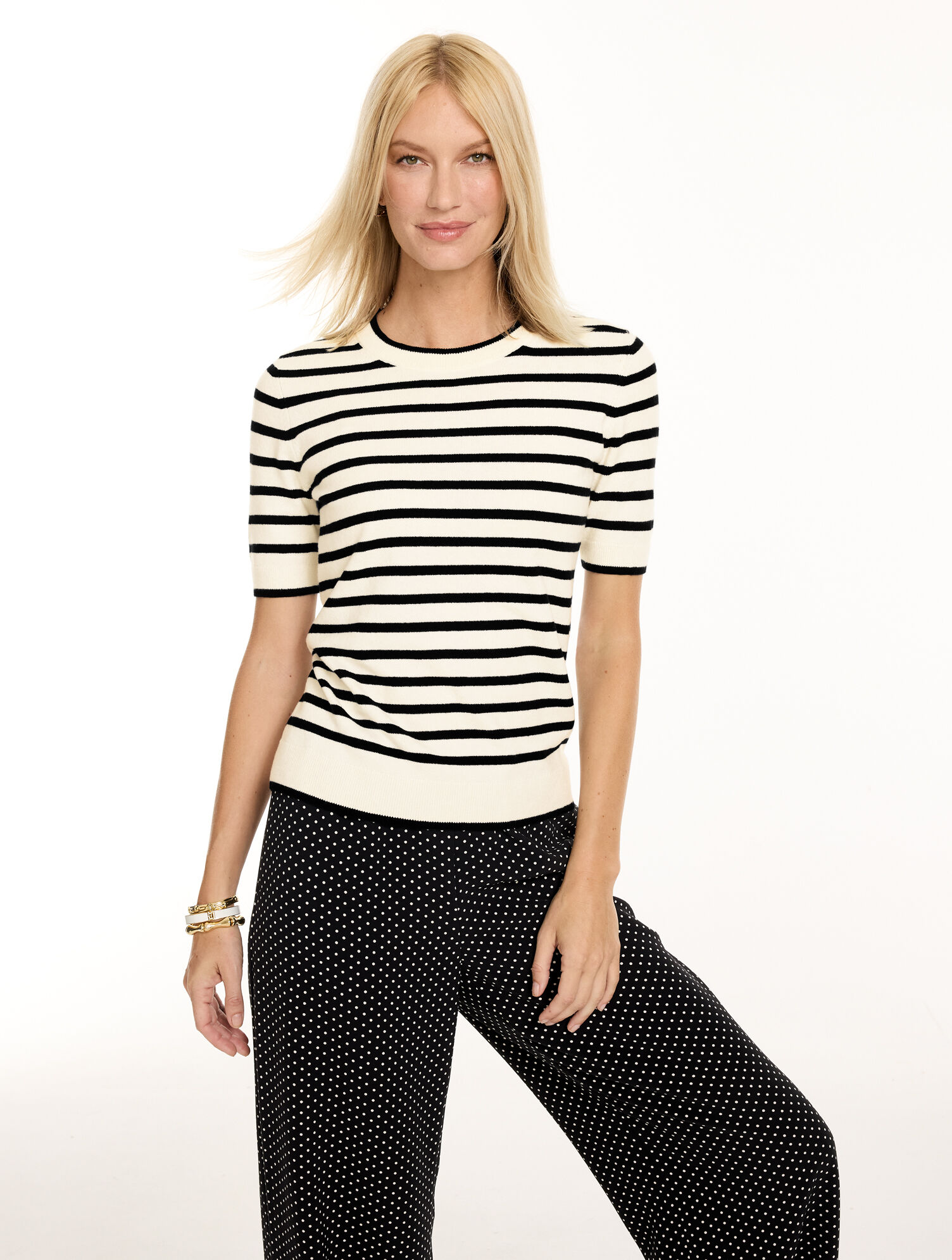 Charming Crewneck Tee - Stripe