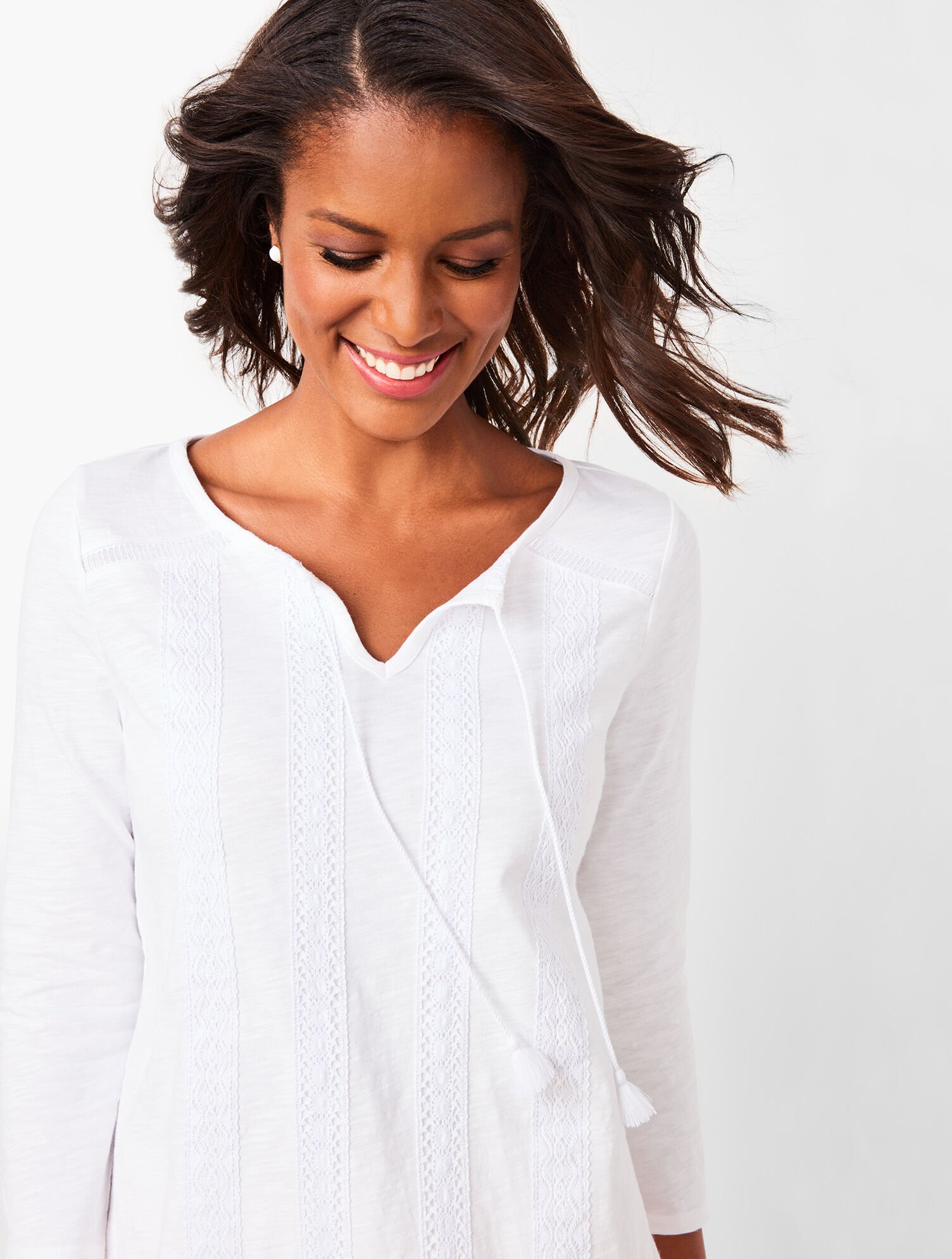Crochet-Stripe Top