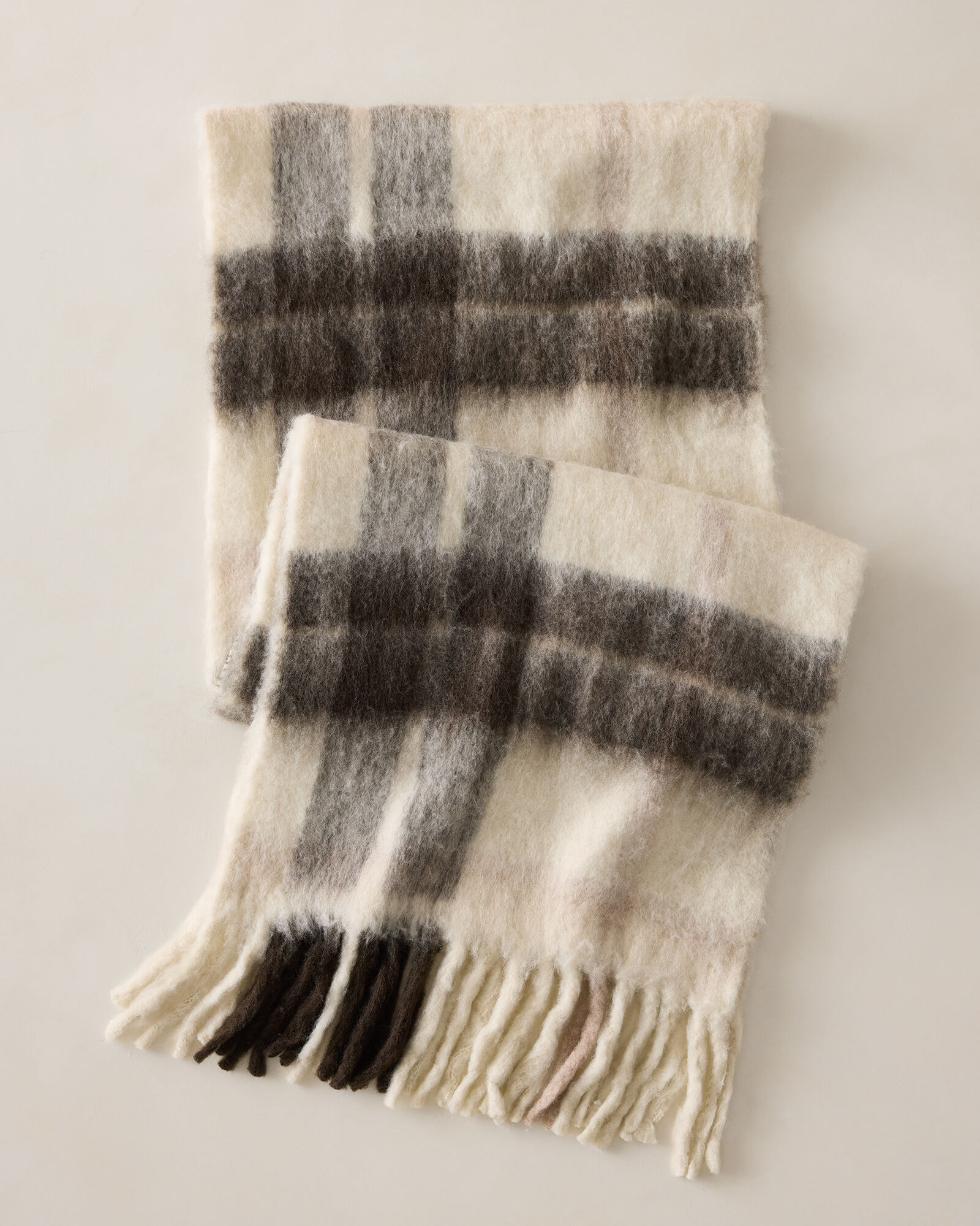 Oversized Plaid Scarf