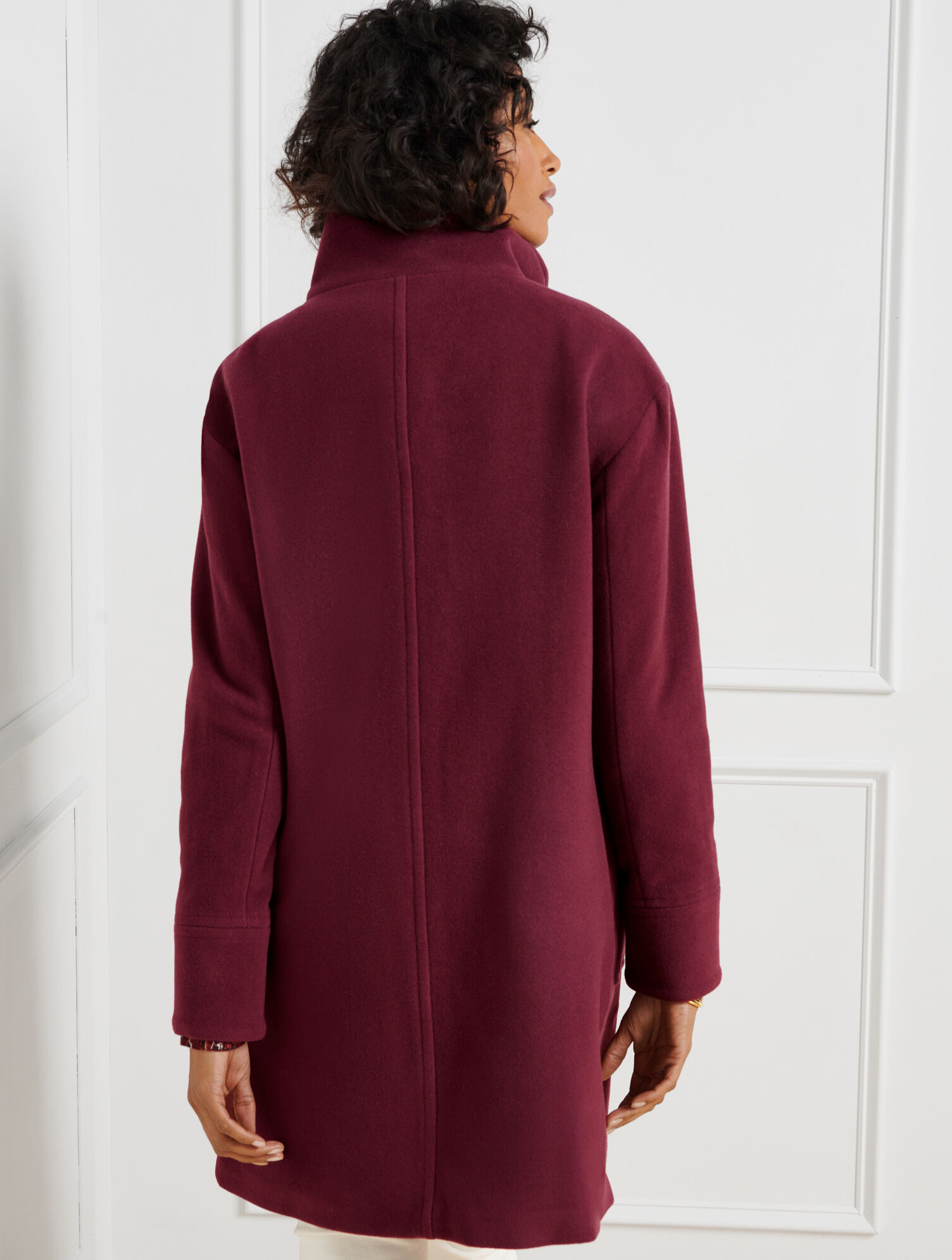 Plush Wool Blend Coat