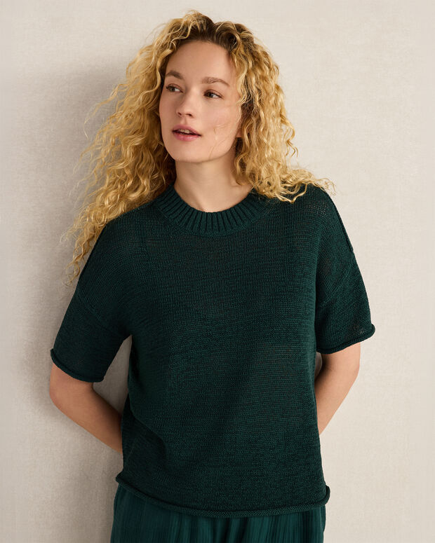 Organic Cotton Linen Tape Yarn Sweater