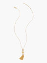 With A Burst Tassel Pendant Necklace 