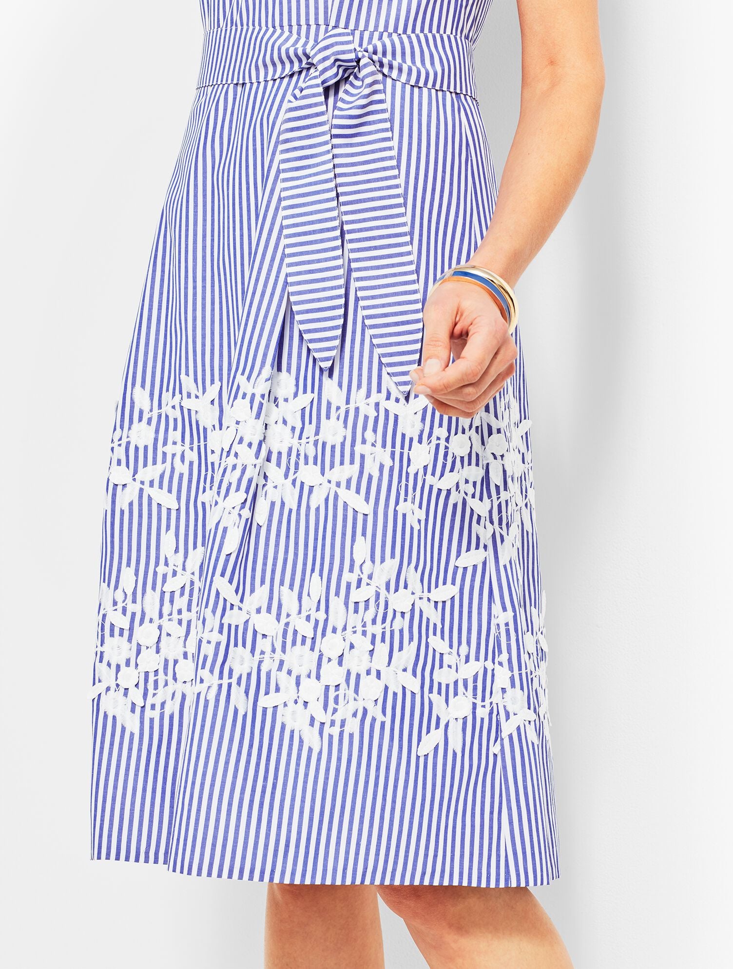 Embroidered Fit & Flare Dress