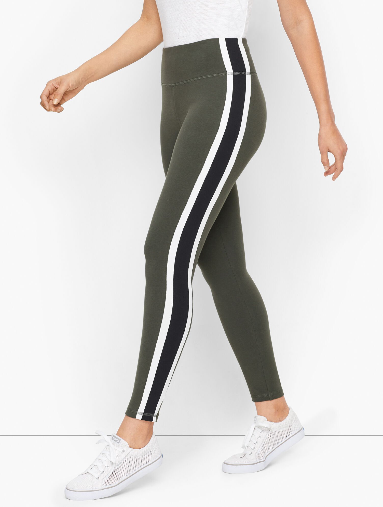Everyday Stretch Side Stripe Legging Talbots