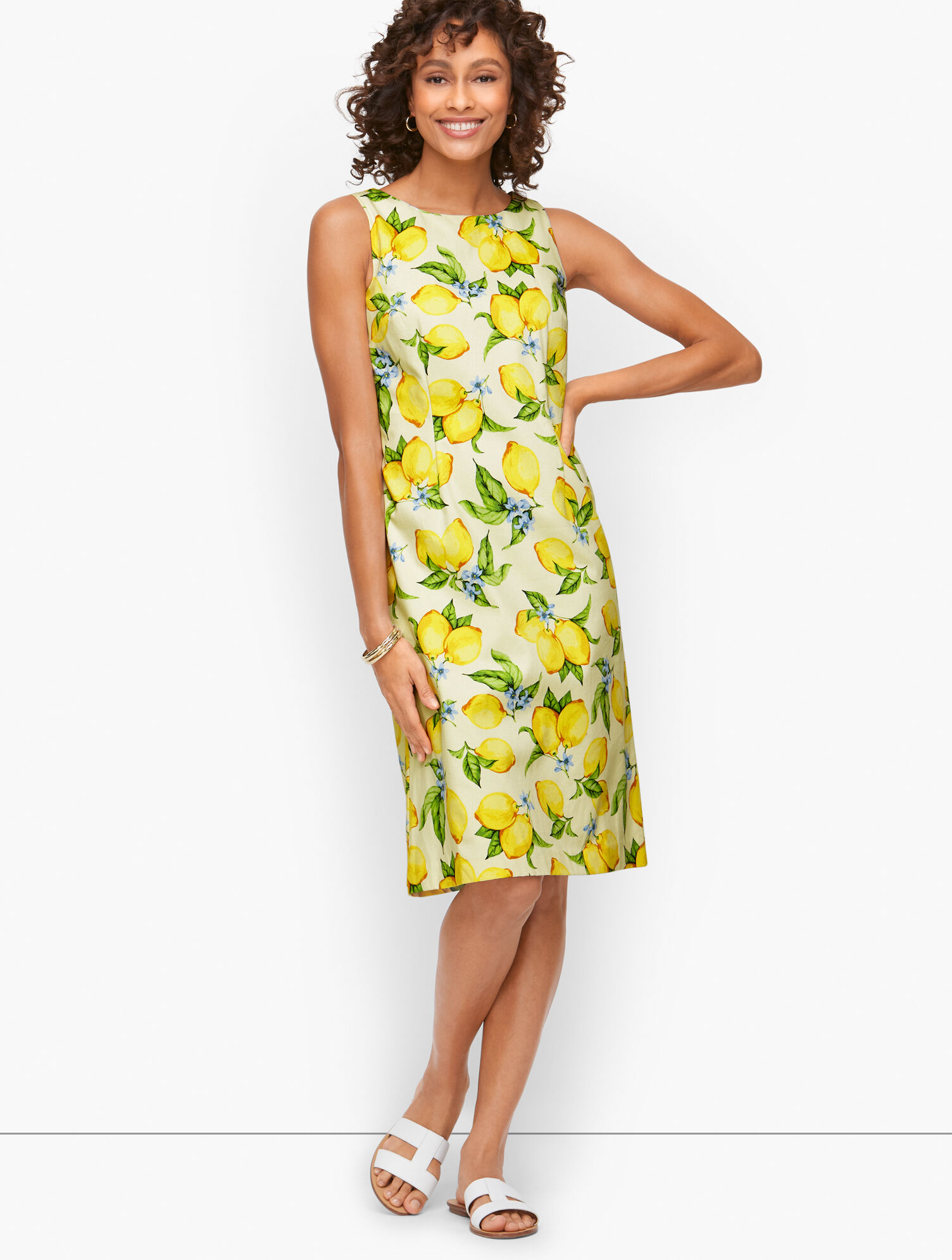 Lemon Blossom Shift Dress | Talbots