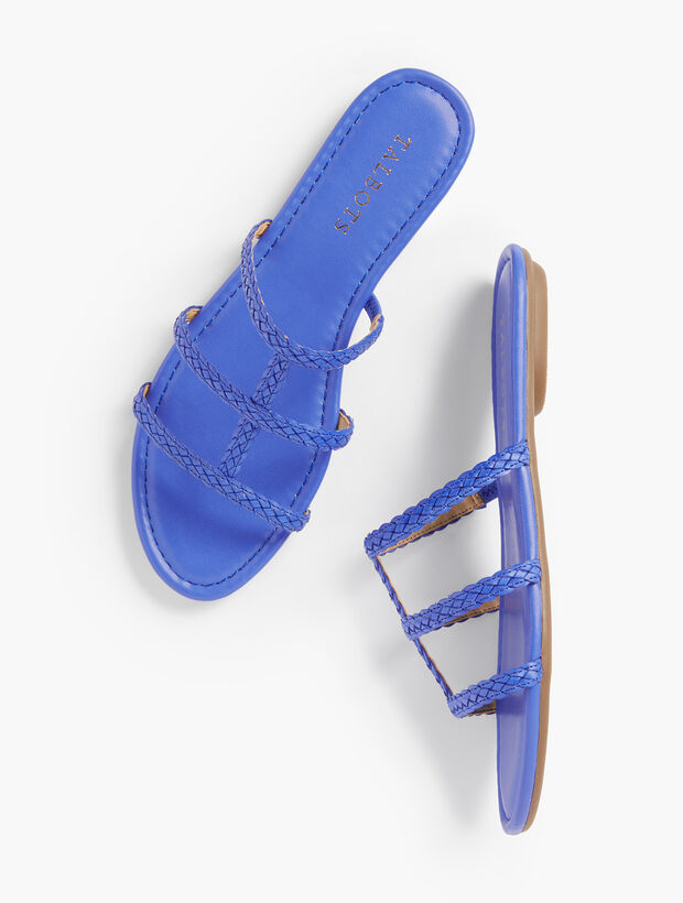 Sadie Braided Slides - Solid