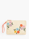 Embroidered Clutch - Tossed Flowers