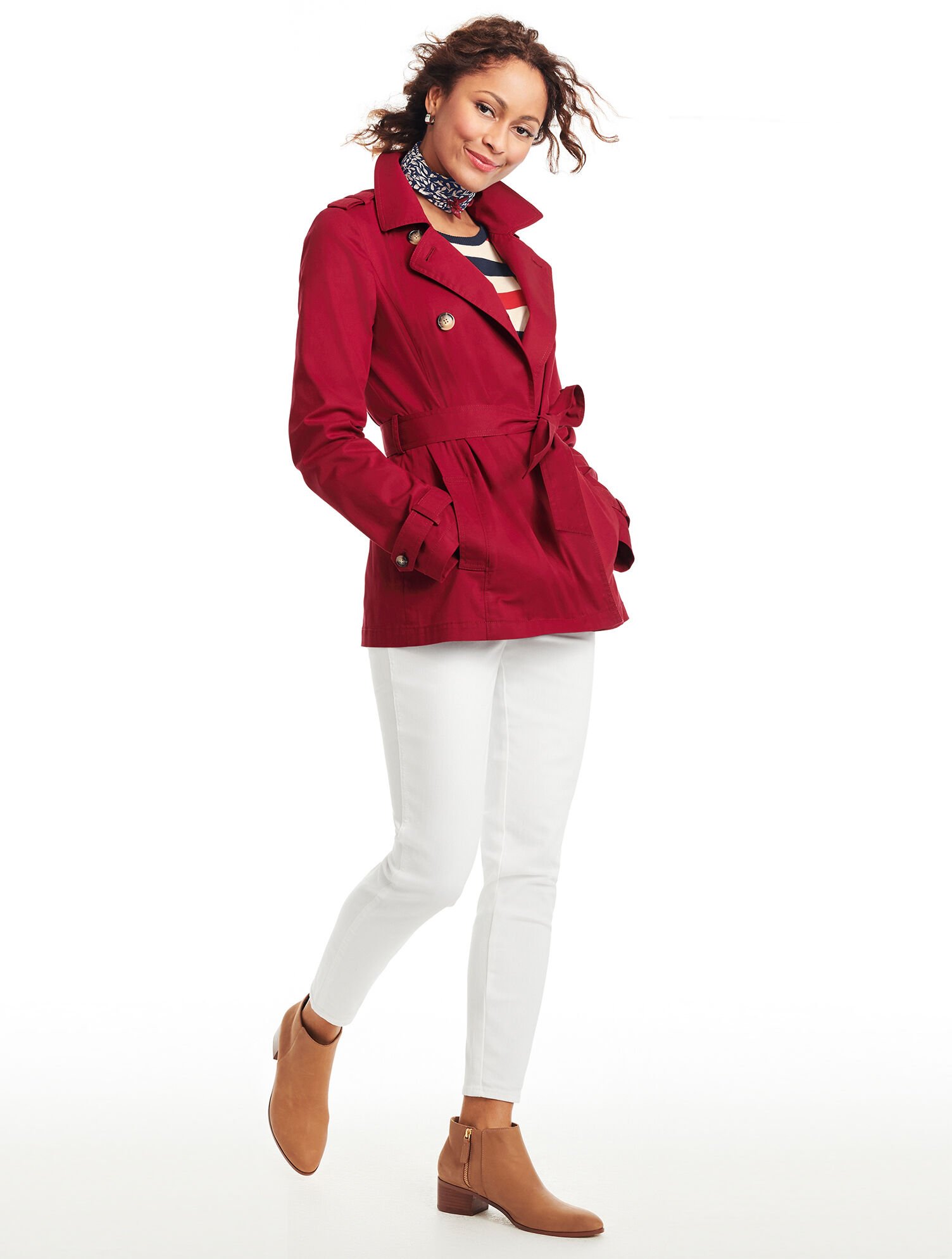 Coat Outfit Ideas Trench Coat Short Women Women's Beige Double