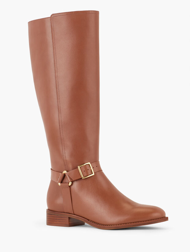 Tish Harness Leather Riding Boots
