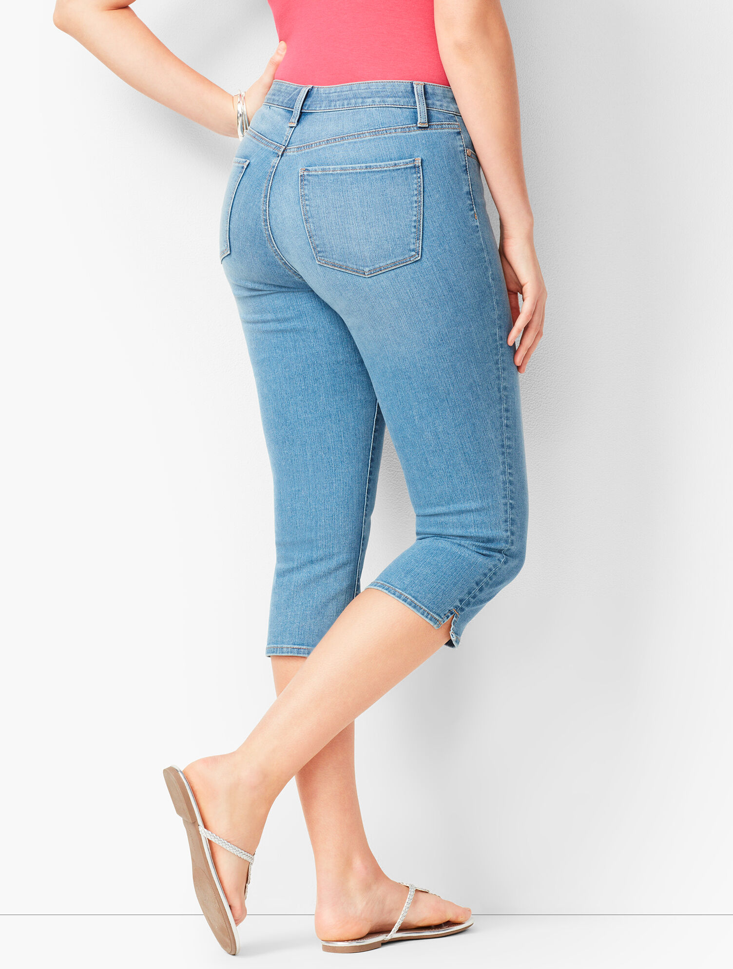 Denim Pedal Pushers - Curvy Fit - Barrow Wash