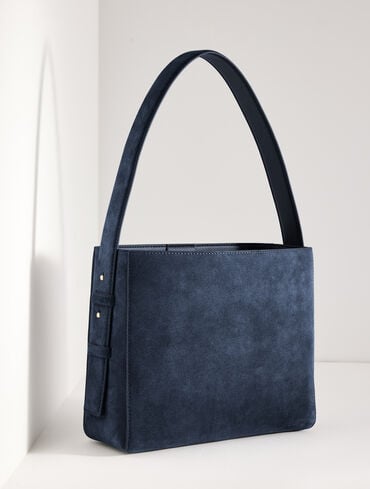 Suede Bucket Bag
