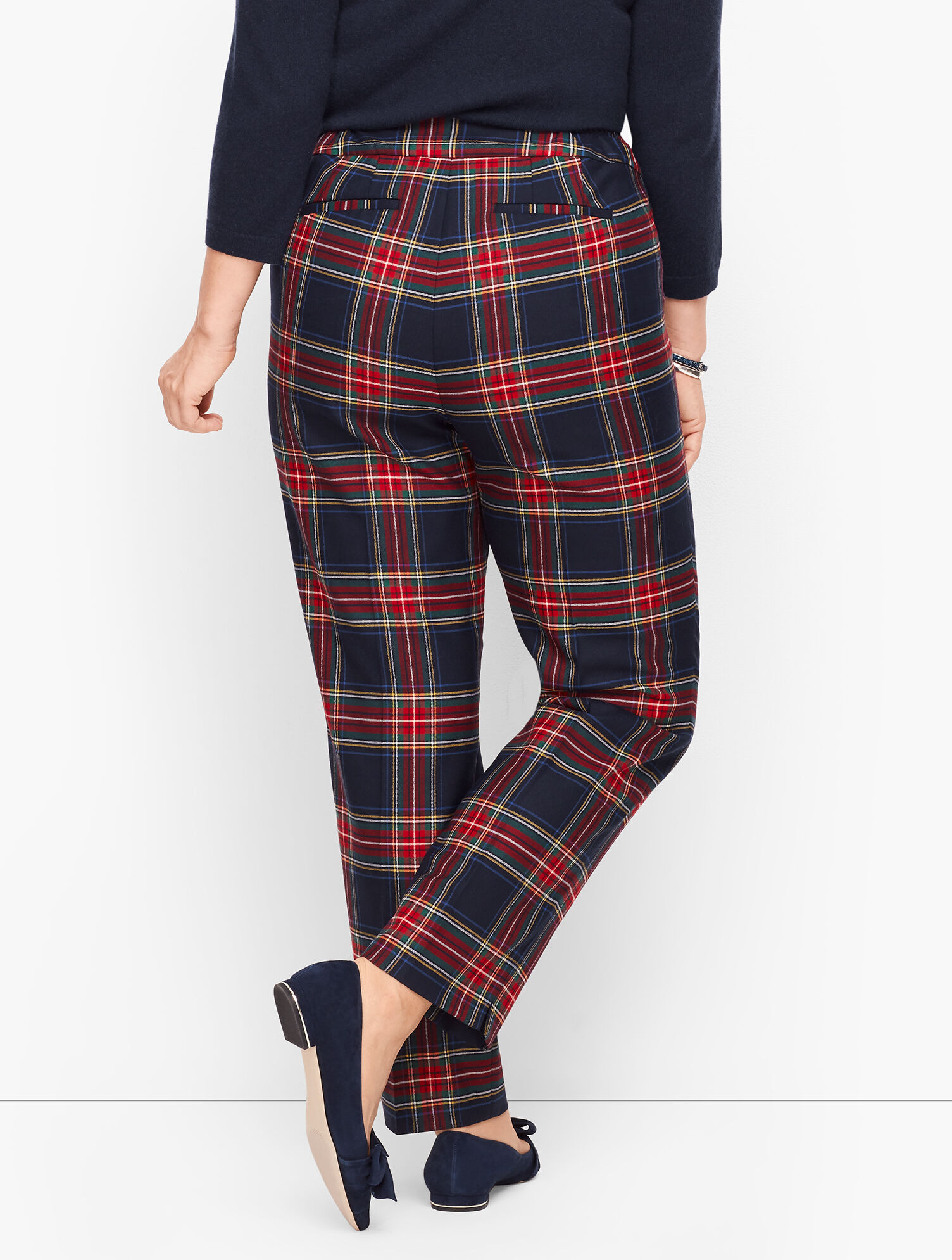 Plus Size Talbots Hampshire Ankle Pants - Wishful Plaid