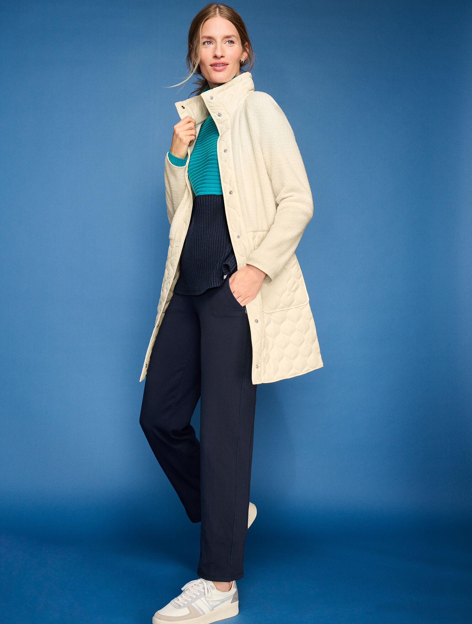 Cozy Sherpa Quilted Jacket
