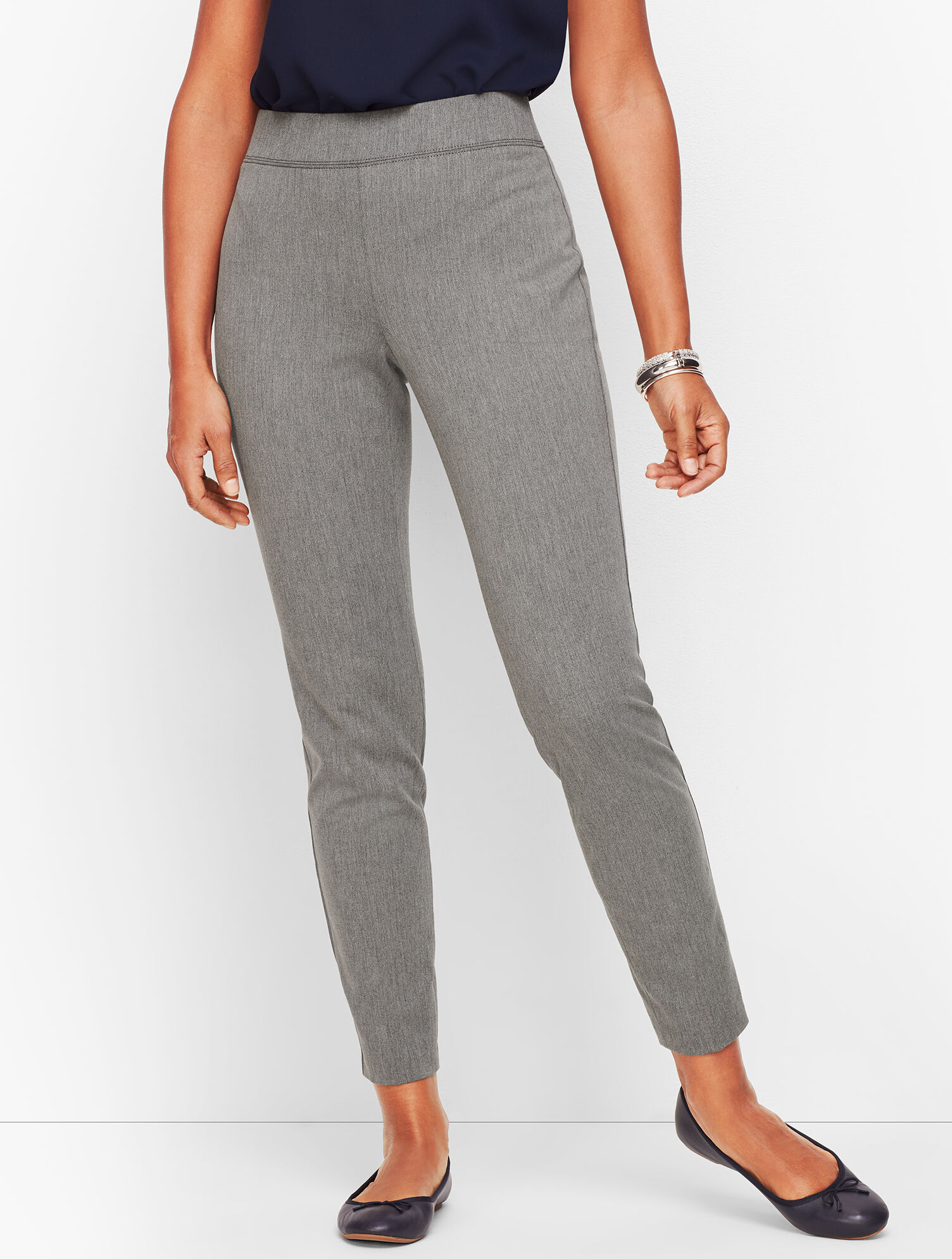 Talbots Essex Ankle Pant - Curvy Fit - Shadow Heather