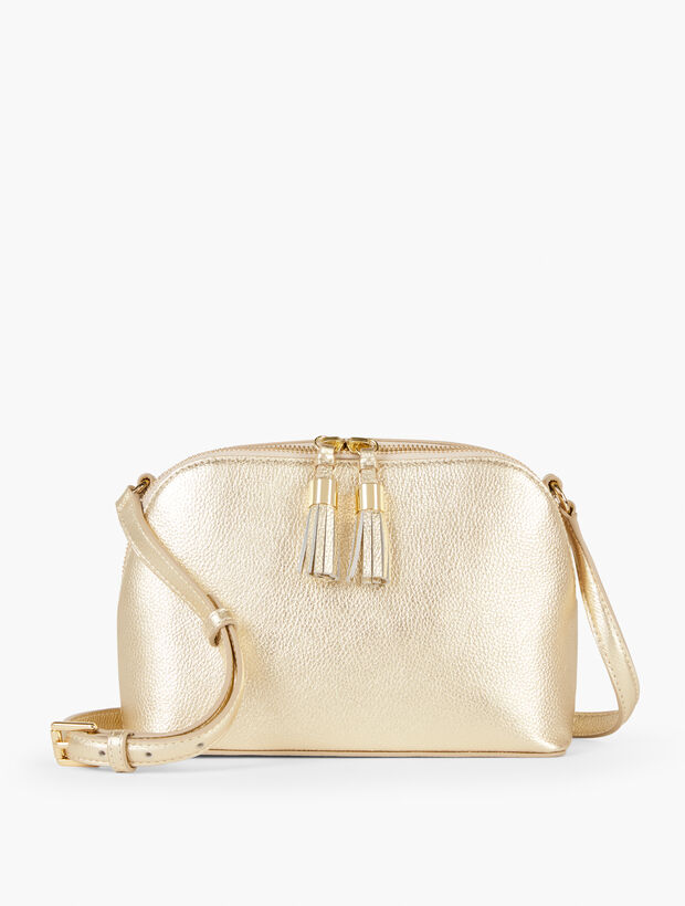 Crossbody Bag - Metallic Leather