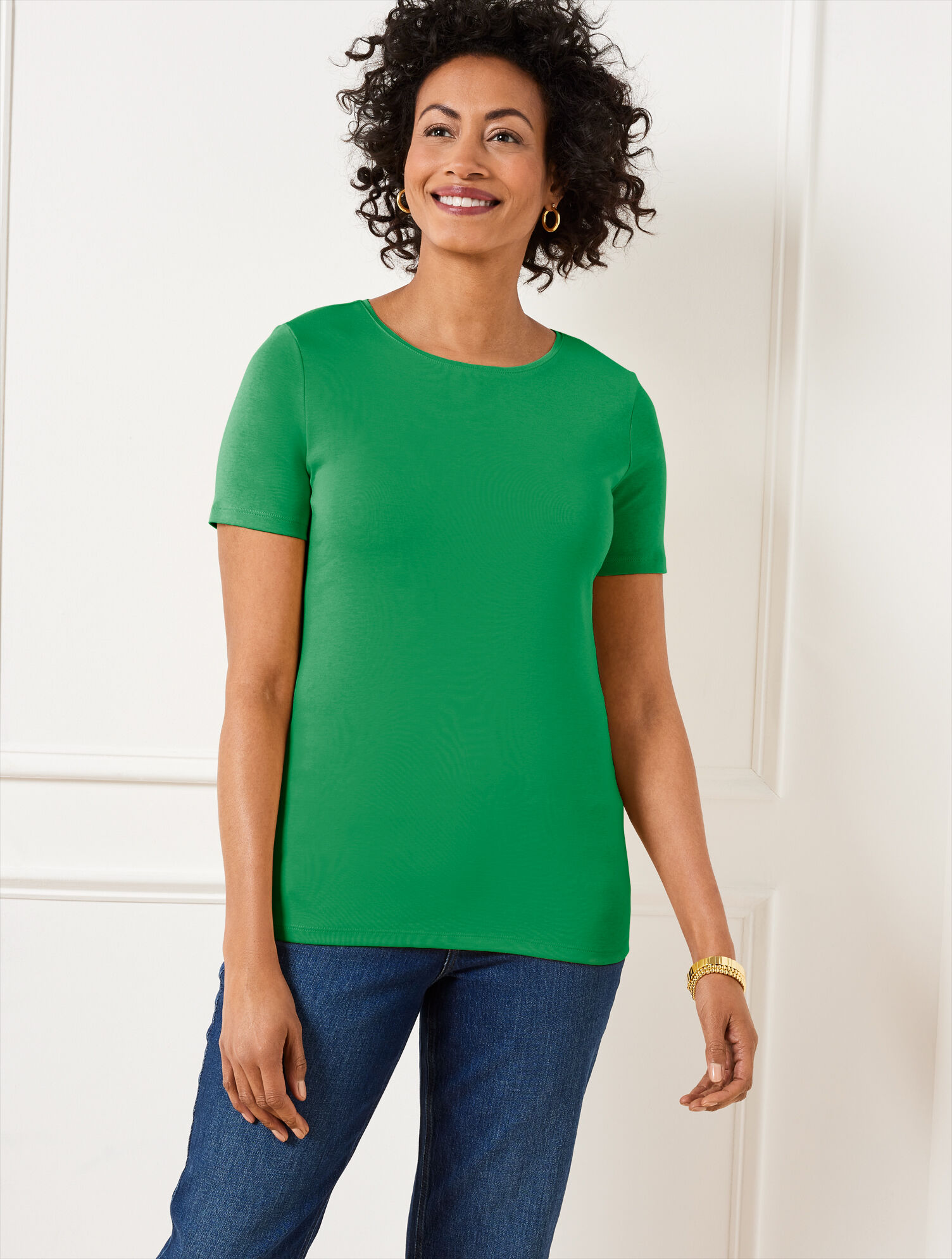 Pima Cotton Crewneck Tee