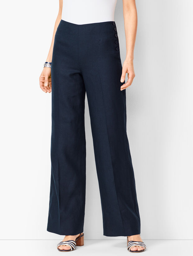Linen Palazzo Pants