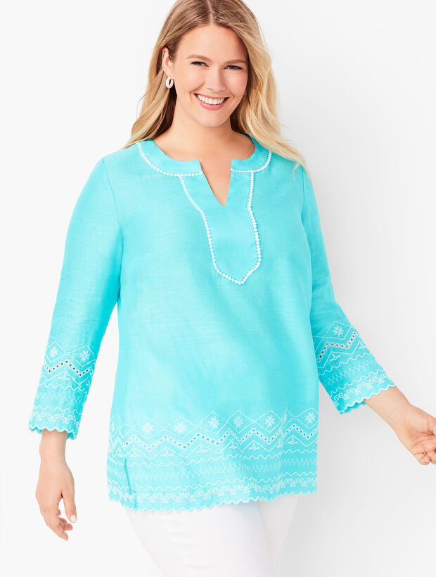 Plus Size Embroidered Tunic | Talbots