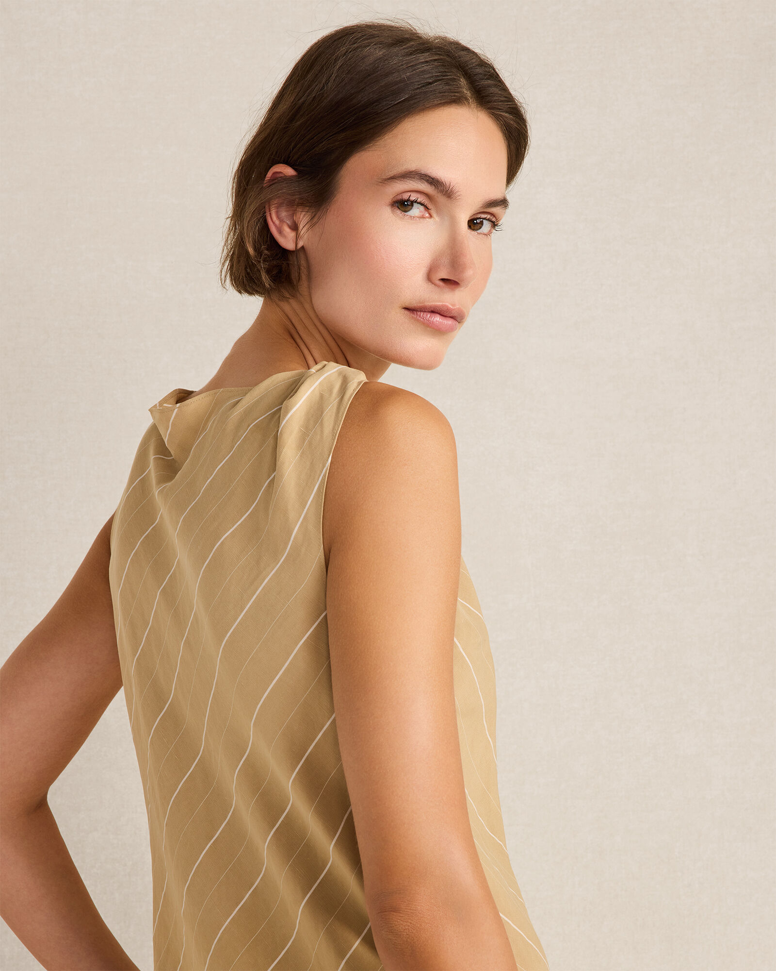 Silky Linen Blend Maxi Dress