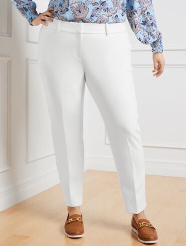 Talbots Hampshire Ankle Pants - Lightweight Double Cloth TOASTED COCONUT