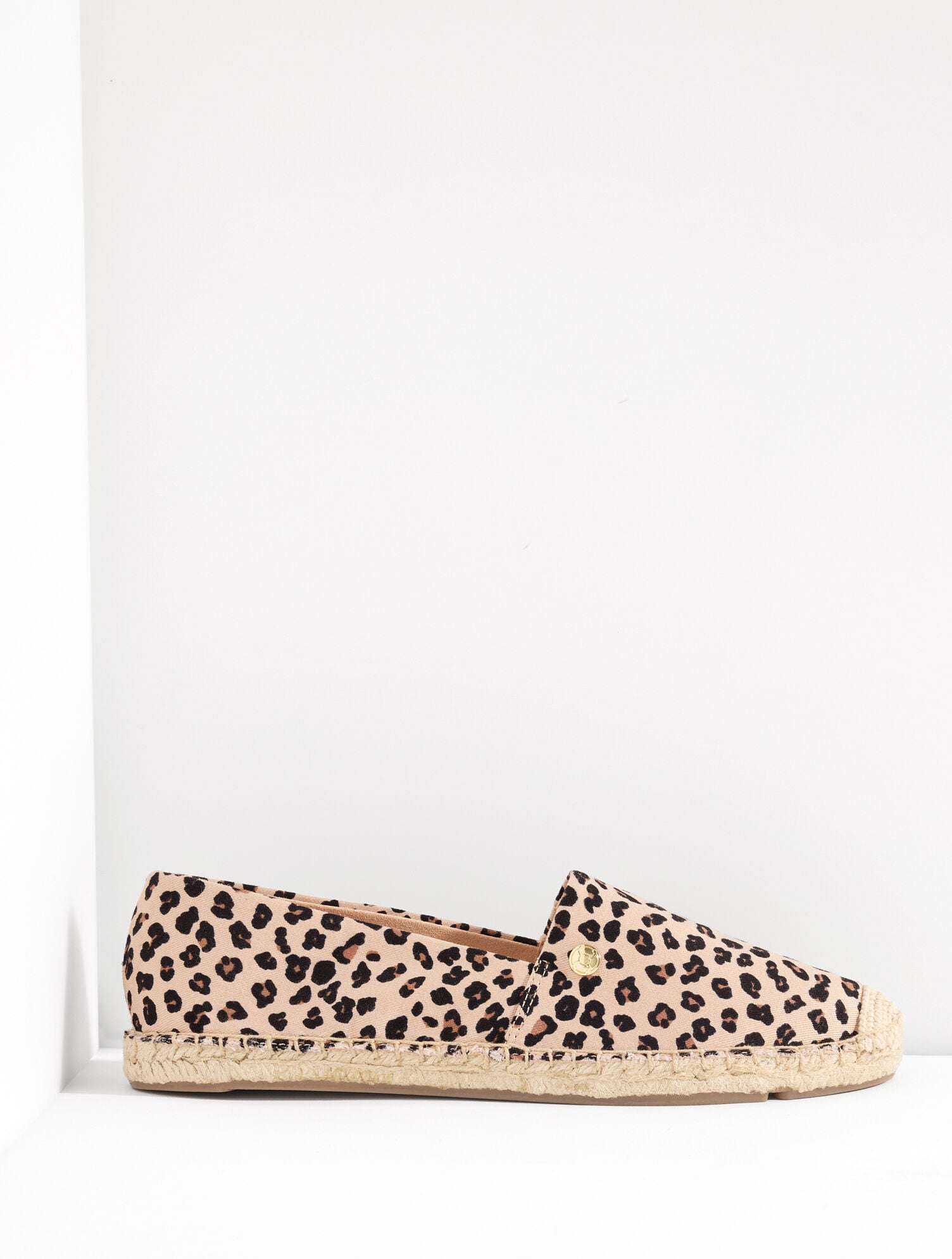 Izzy Twill Espadrille Flats - Tricolor Cheetah