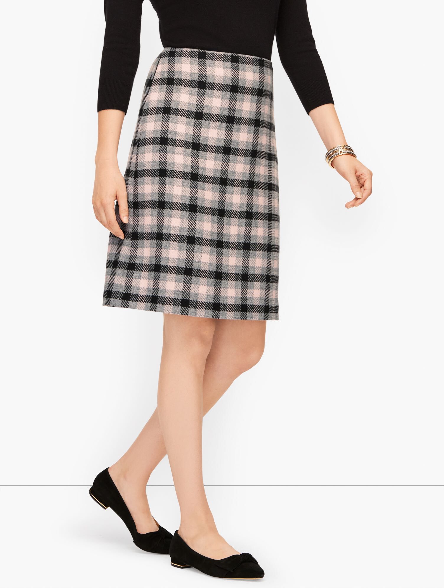 Festive Check Skirt