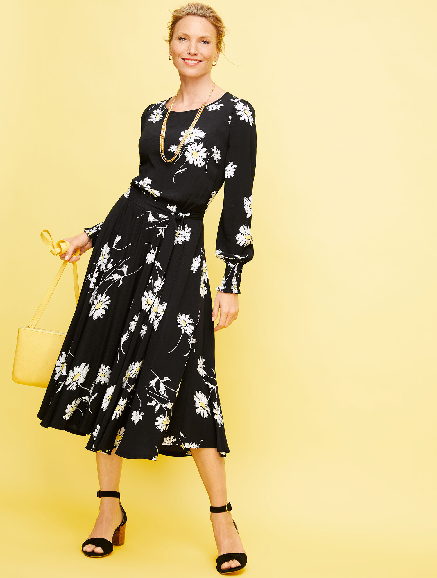 Vintage Daisy Fit &amp; Flare Dress