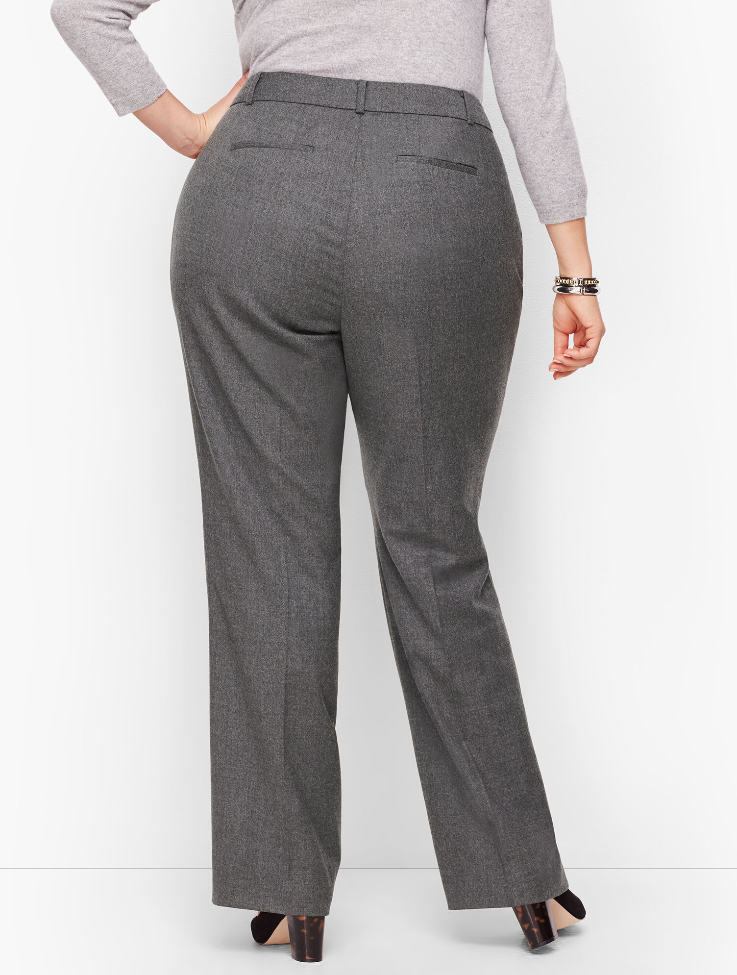 slim fit dress slacks NEW Lee Curvy Fit White Capri Pants main image 1
