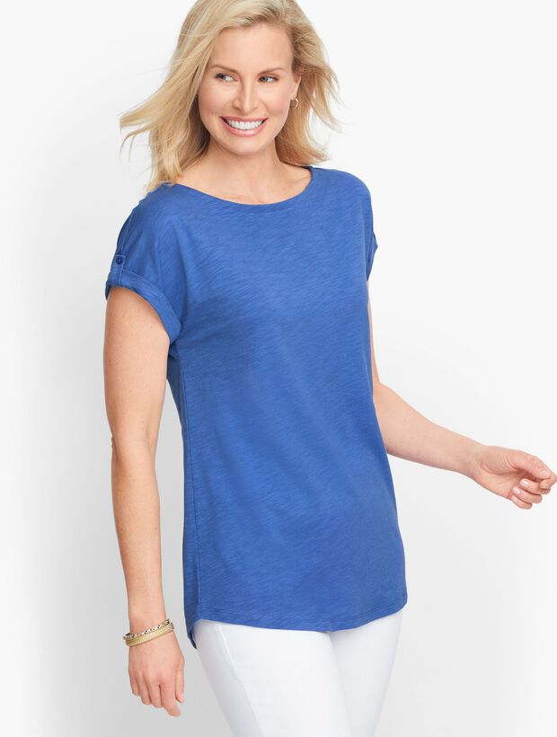Dropped Shoulder Cotton Modal Tee