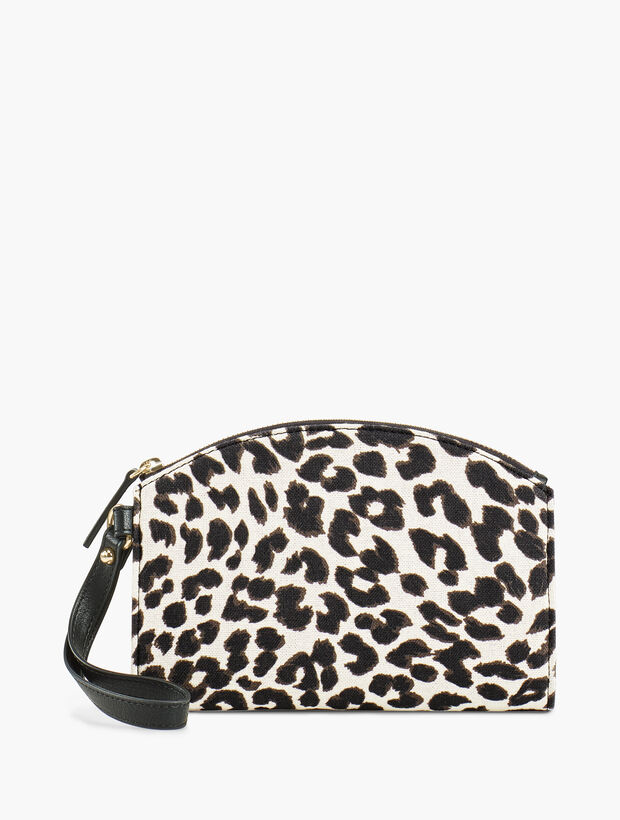 Leopard Print Wristlet