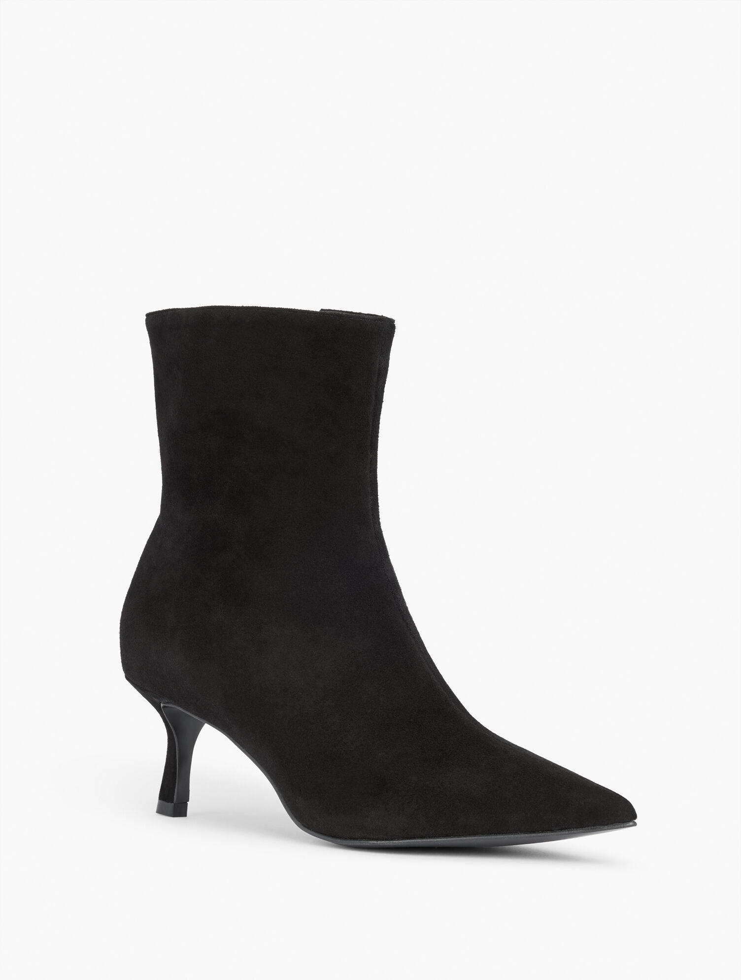 Mallory Kitten Heel Boots - Suede
