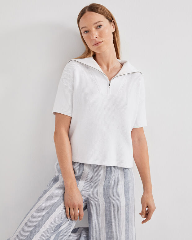 Talbots Organic Cotton Half Zip Sweater Hamilton Place