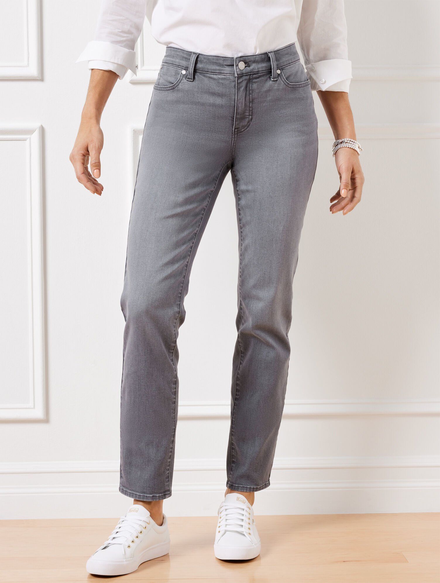 Slim Ankle Jeans Stanton Wash Curvy Fit Talbots - Main Image