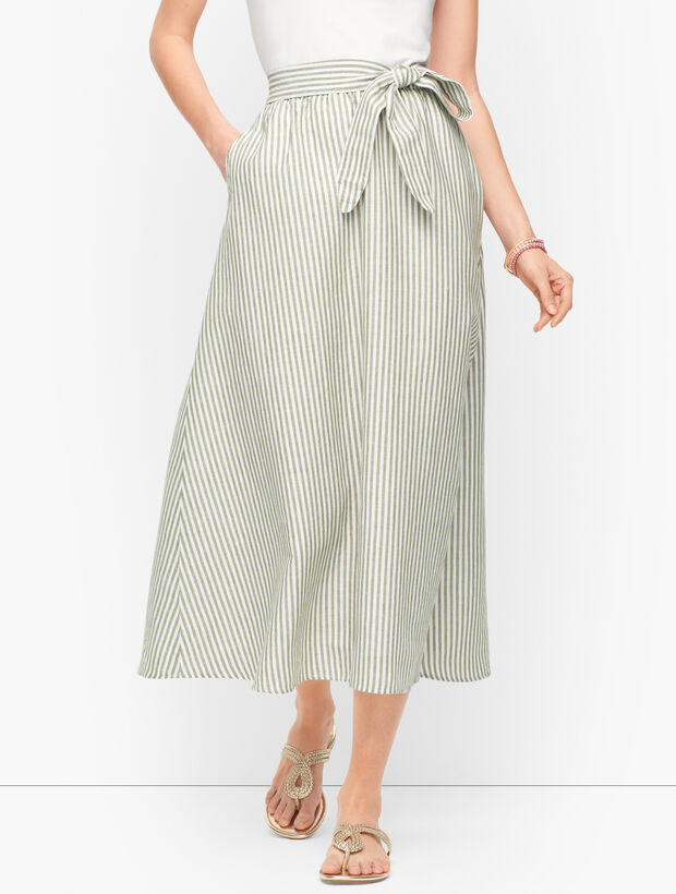 Stripe Midi Skirt