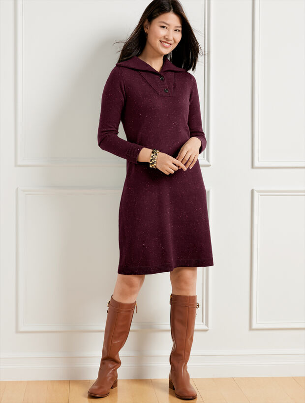 Supersoft Johnny Collar Sweater Dress