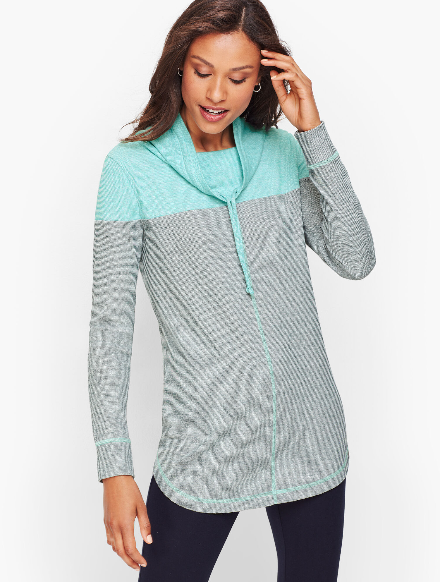 Talbots Colorblock Heather Colorblock Pullover | Talbots