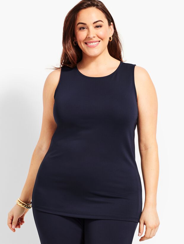 Plus Size Exclusive Knit Jersey Shell