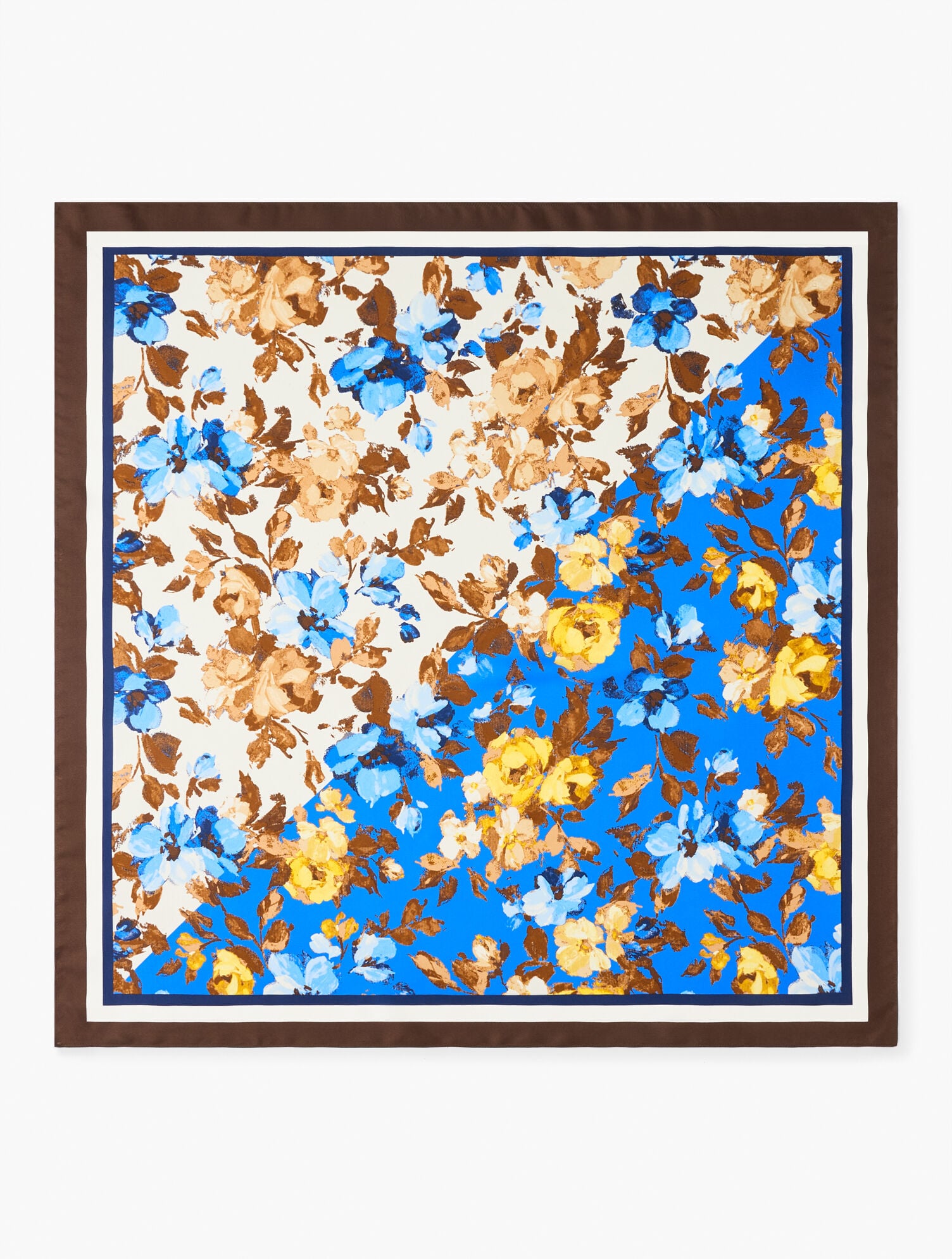 Painted Garden Silk Square Scarf