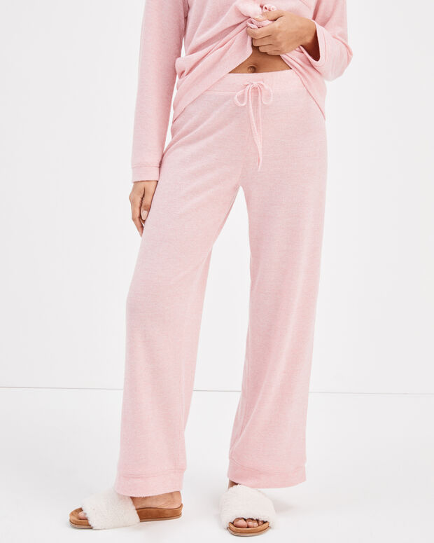 Marled Knit Pajama Pants