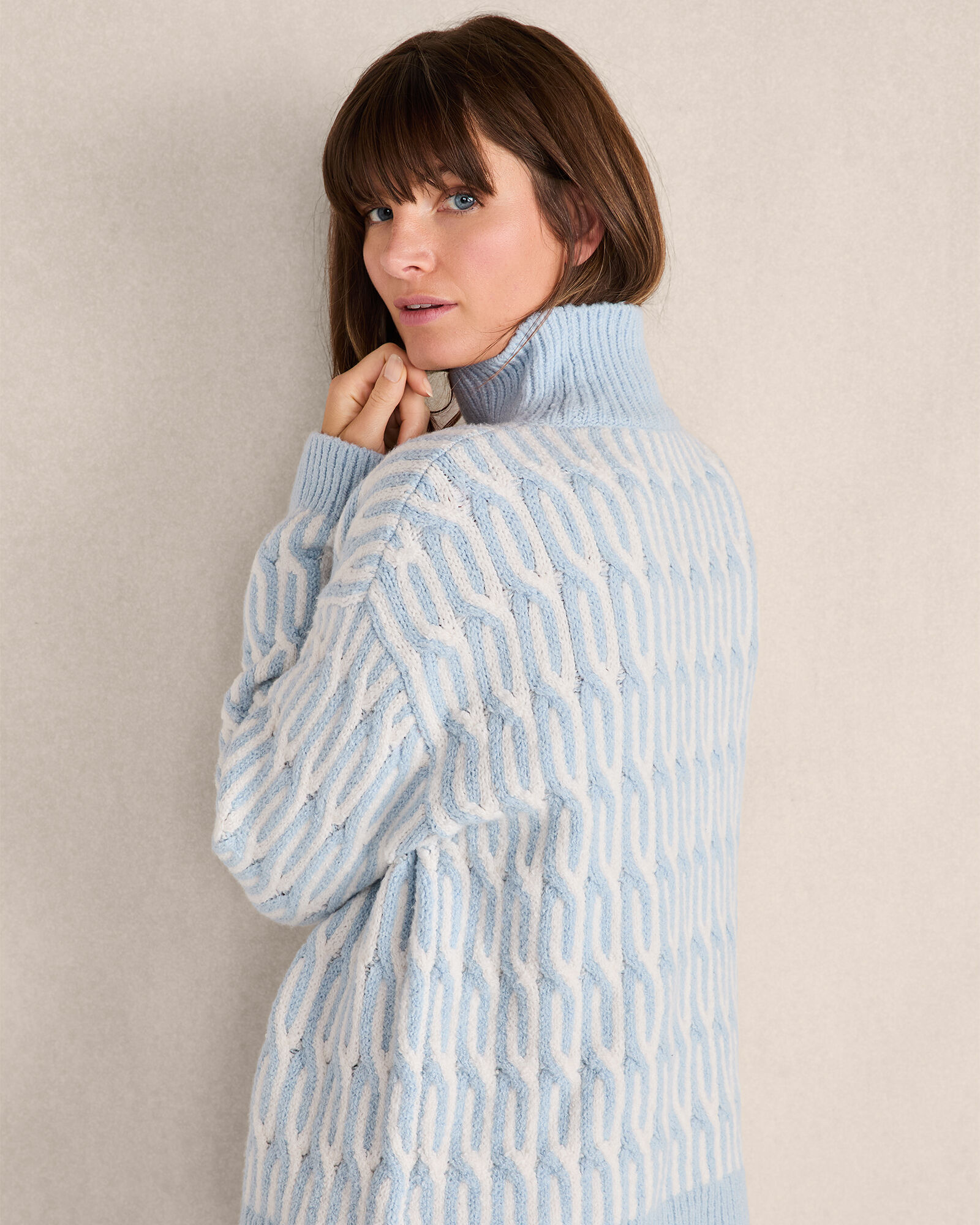 structured jaquard sweater