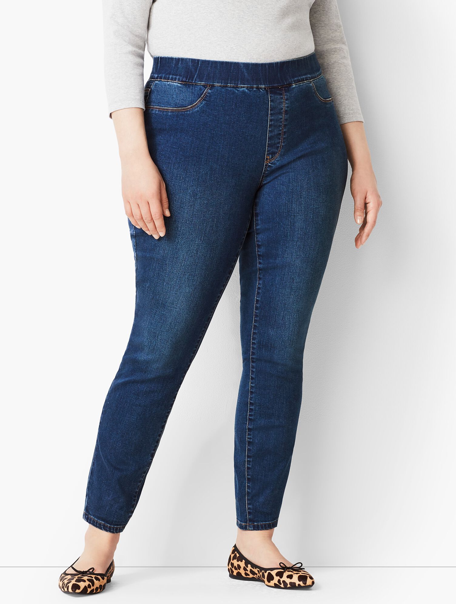 Plus Size Comfort Stretch Jeggings - Bayview Wash