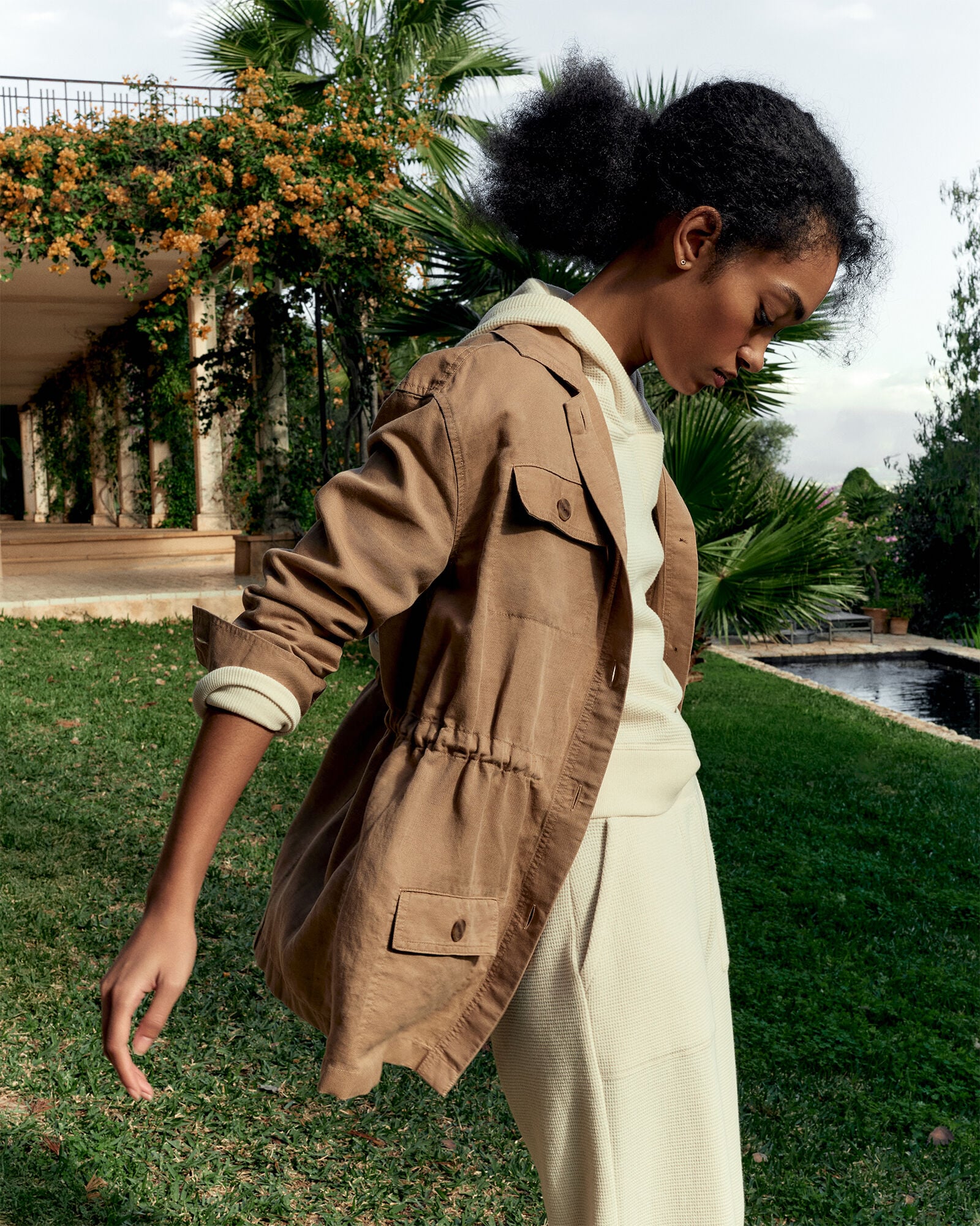 Linen Blend Dobby Jacket | Haven Well Within